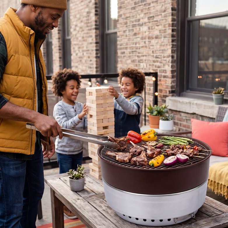 Burdy 18" Charcoal Grilling System